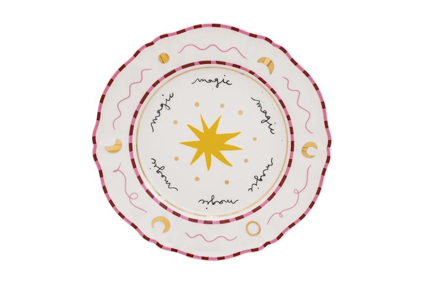 Dinner plate Il Frutto della Passione porcelain Stella Bitossi home