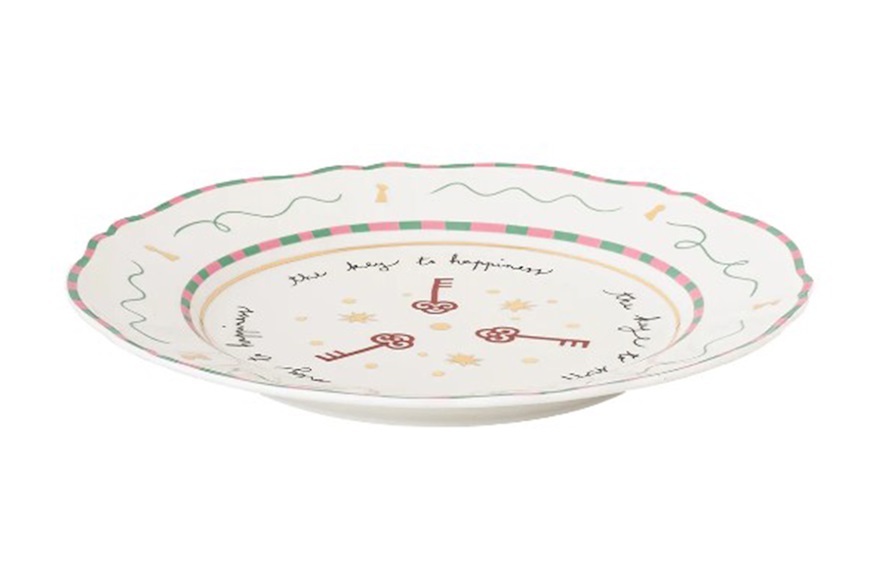 Dinner plate Il Frutto della Passione porcelain Chiavi Bitossi home