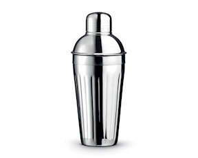 Shaker da cocktail acciaio con finitura plissè Pozzi Milano