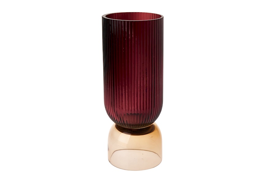 Vase purple and amber Pozzi Milano