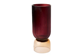 Vaso viola e ambra Pozzi Milano