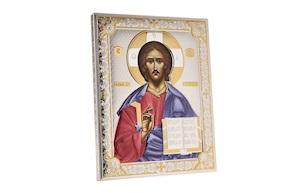 Pannello Cristo argento pvd Selezione Zanolli
