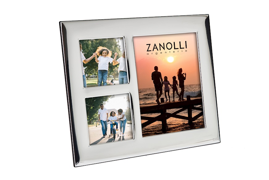 Multiple picture frame pvd Silver Selezione Zanolli