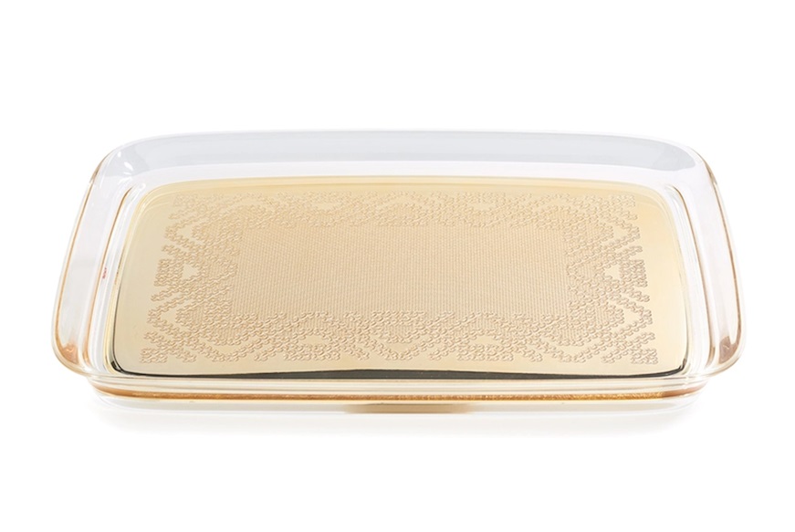 Tray Teatime gold Kartell