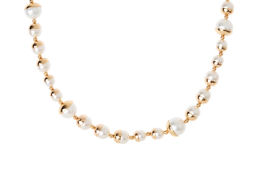 Collana Fashion Mood dorata con perle Sovrani