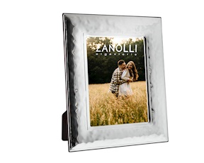 Cornice a fascia martellata con retro in legno Selezione Zanolli
