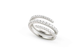 Anello Lovelight argento con cubic zirconia bianchi