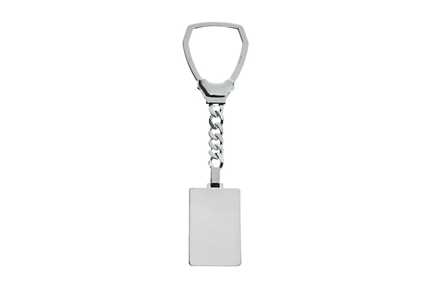 Keychain silver with rectangular plate Selezione Zanolli