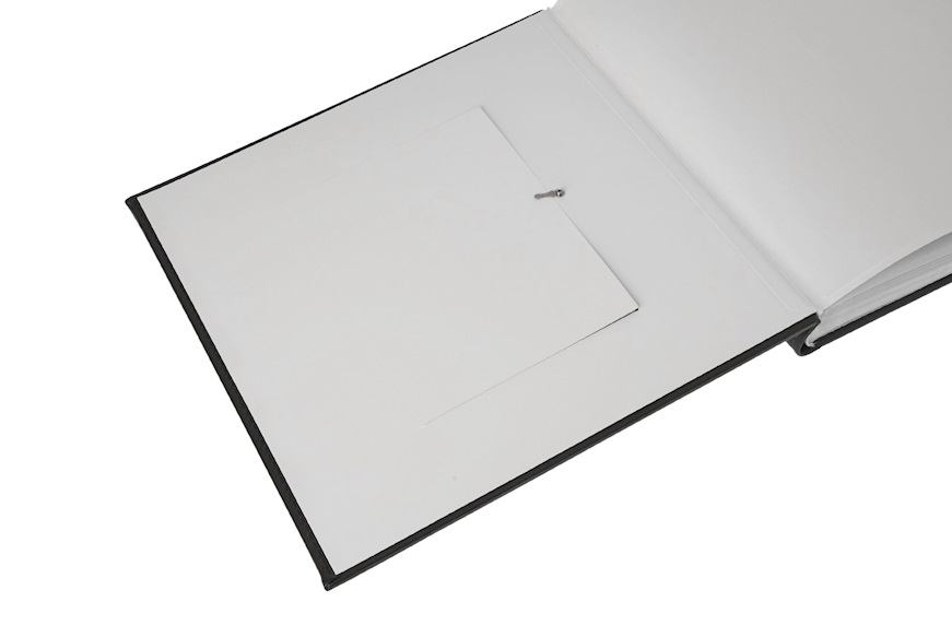 Photo album bilaminated Silver with picture frame Zanolli