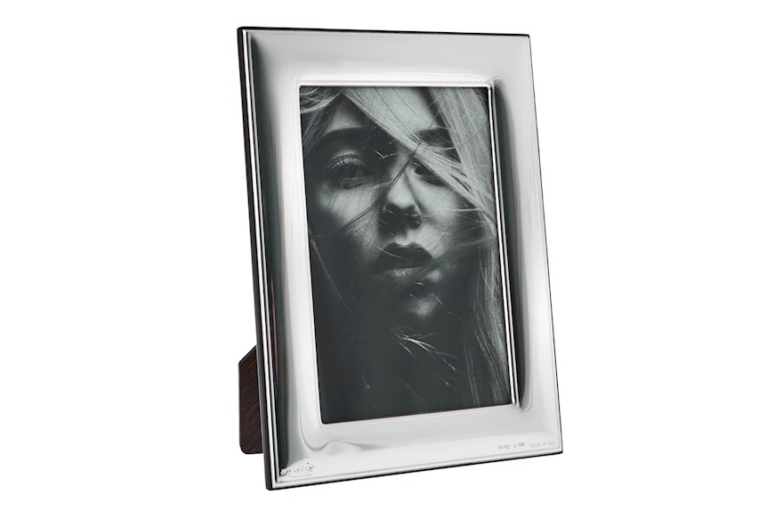 Picture Frame bilaminated Silver with glossy band Zanolli