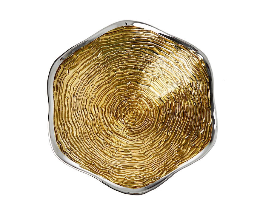 Crater bowl gold Selezione Zanolli