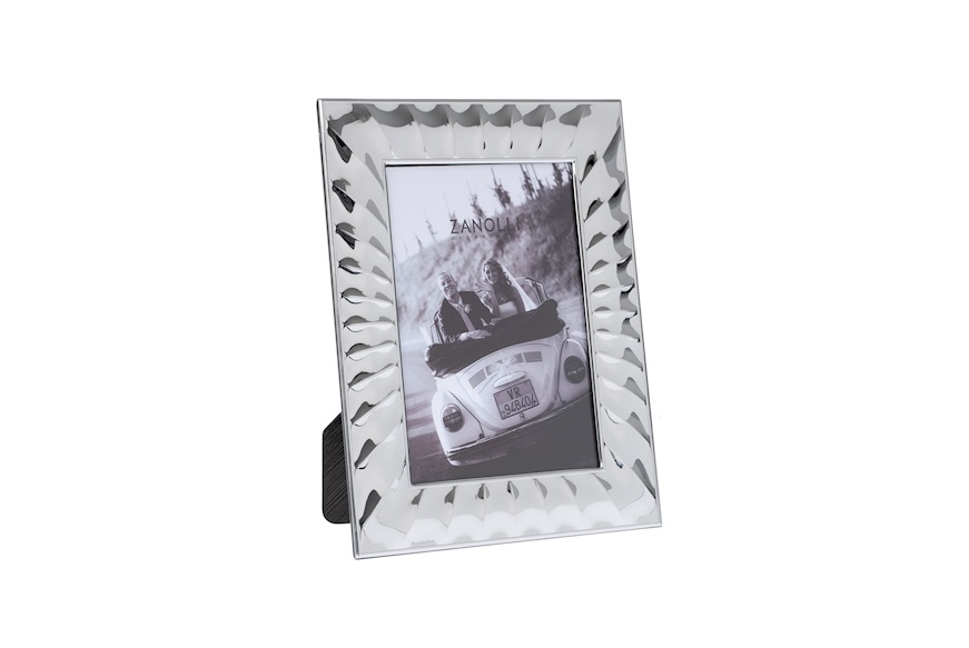 Doppia cornice a libro marinara per foto in argento bilaminato - Dassi srl