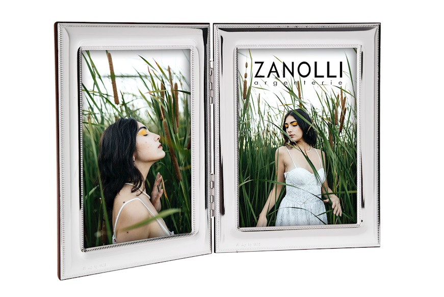 Double picture frame bilaminated Silver Selezione Zanolli