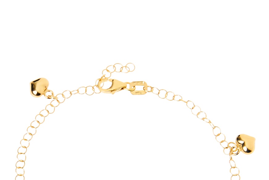 Bracciale oro 750‰ giallo con cuori Selezione Zanolli