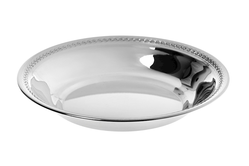 Ciotolina argento con bordo godronato Selezione Zanolli