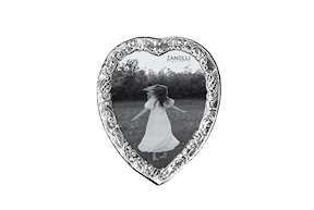 Picture frame Heart silver in Victorian style Selezione Zanolli