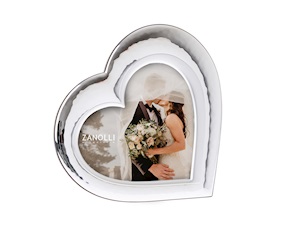 Cornice argento pvd a forma di cuore Selezione Zanolli