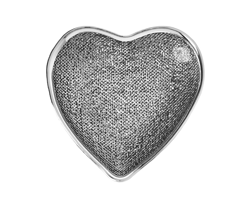 Piattino cuore argento Selezione Zanolli