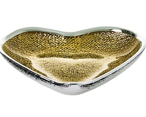 Piattino cuore oro Selezione Zanolli