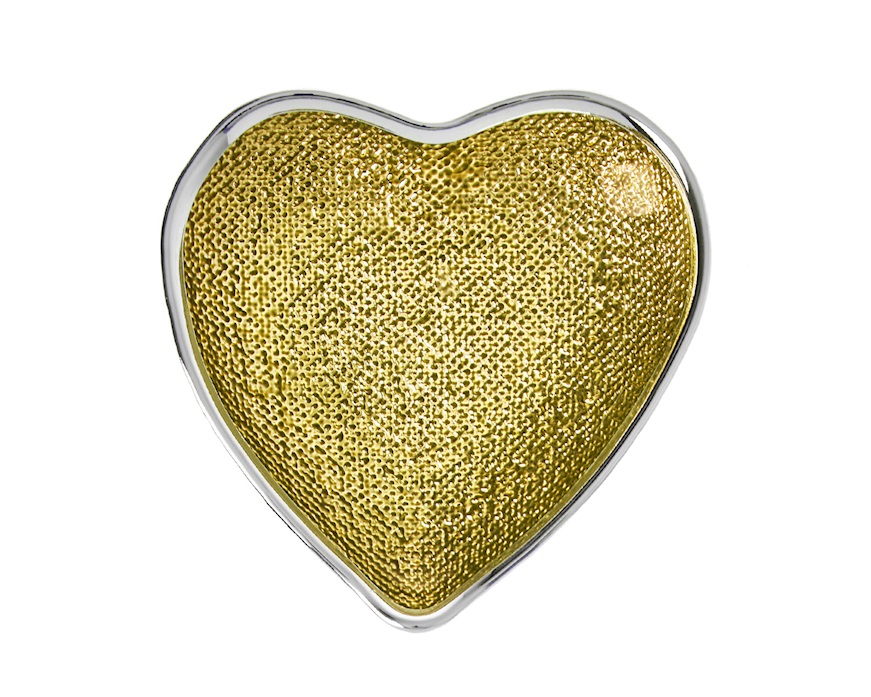 Heart saucer gold Selezione Zanolli