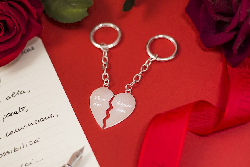 Divisible keychain Heart silver Selezione Zanolli