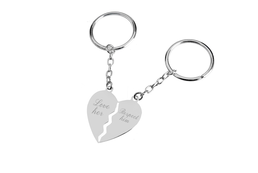 Divisible keychain Heart silver Selezione Zanolli