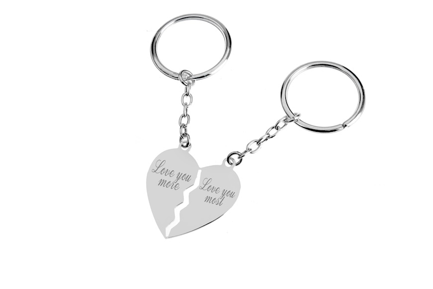 Divisible keychain Heart silver Selezione Zanolli