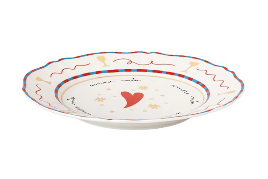 Dinner plate Il Frutto della Passione porcelain Cuore Bitossi home