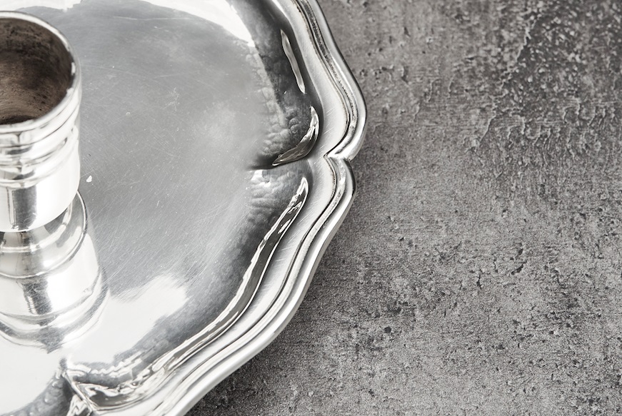 Candle holder silver 170 grammi in 700 style Zanolli Vintage