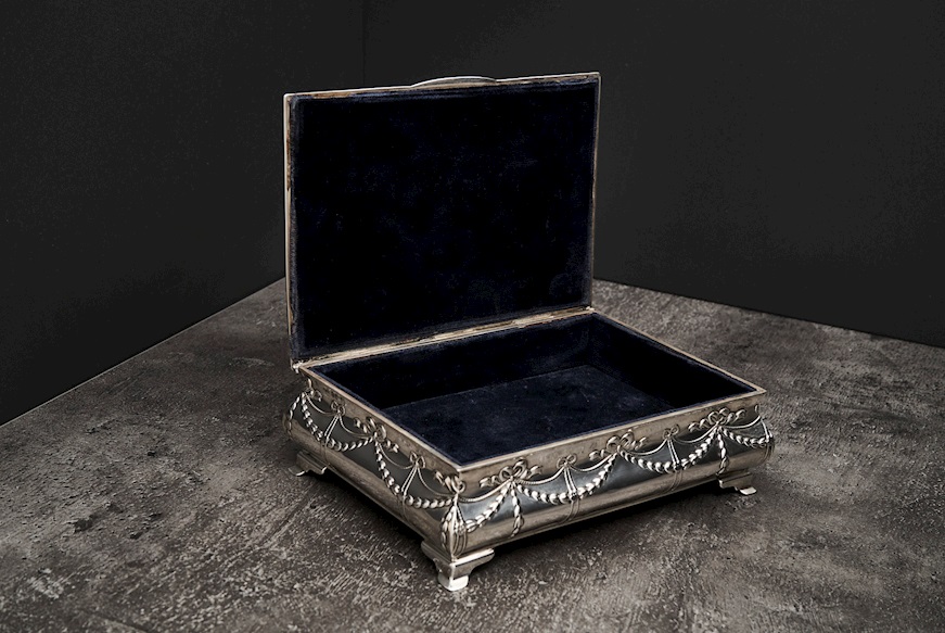 Portagioie argento Birmingham 1909-1910 Selezione Zanolli