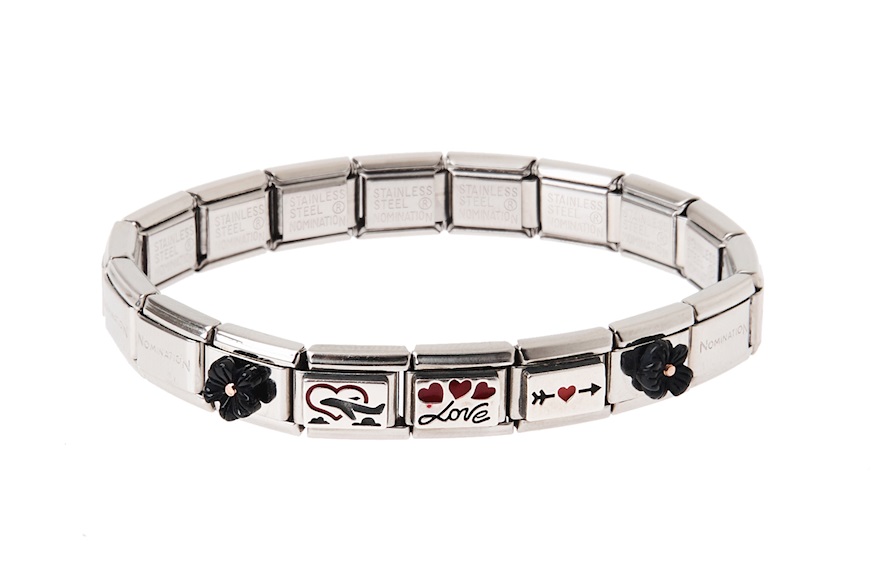 Bracelet Composable steel love Nomination