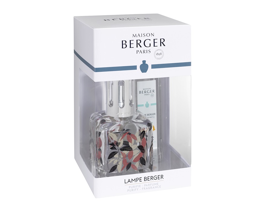 Gift pack lamp Glacon Foglia with 250 ml perfume Zeste de Verveine Maison Berger Paris