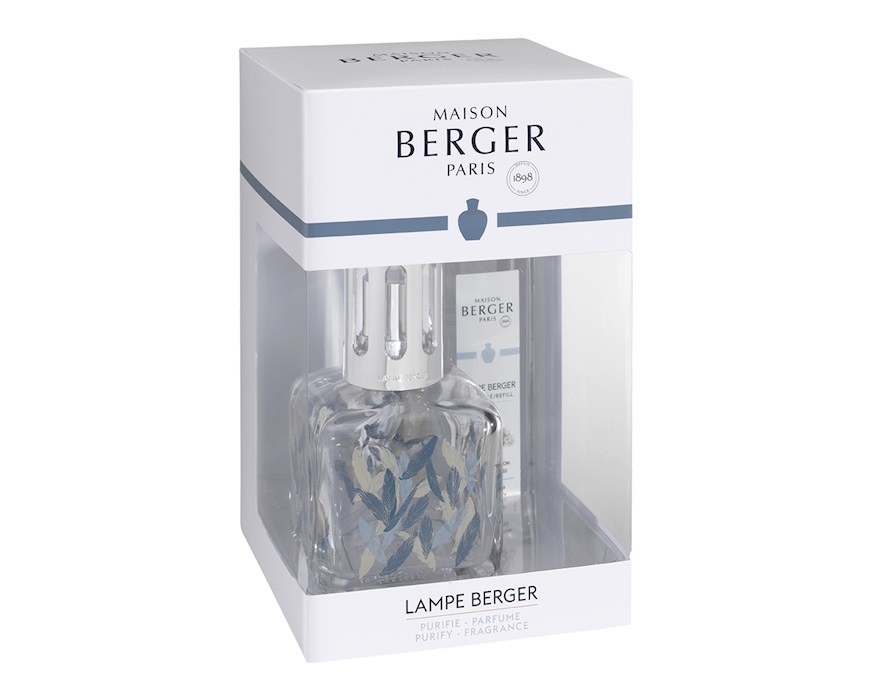 Gift pack lamp Glacon Piuma with 250 ml perfume Caresse de Coton Maison Berger Paris