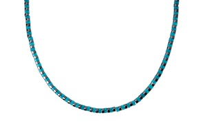 Collana uomo in ematite e quarzo verde Selezione Zanolli