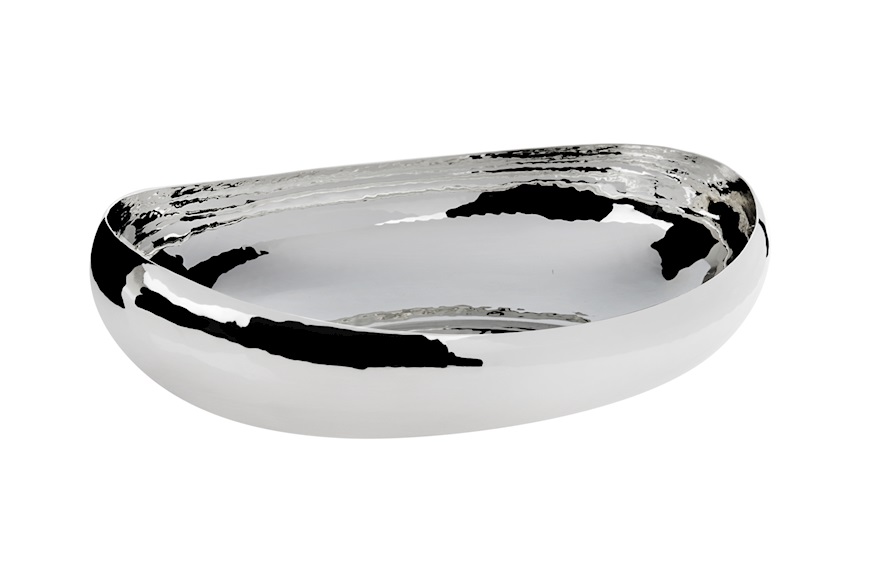 Ciotola ovale silver plated bassa Selezione Zanolli