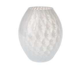 Vaso Oliva Bianco Murrina Murano Venezia
