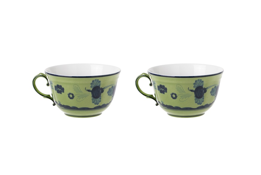 Tea cup Oriente Italiano Malachi porcelain Richard Ginori