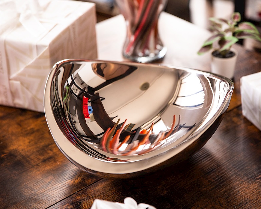 Centrotavola Ninnananna acciaio lucido Bugatti