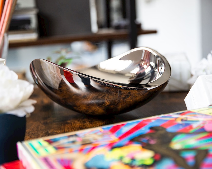 Centrotavola Ninnananna acciaio lucido Bugatti