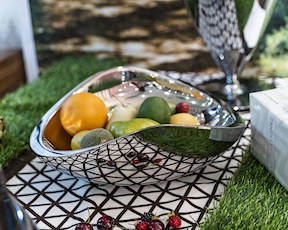 Centerpiece Ninnananna steel chrome Bugatti