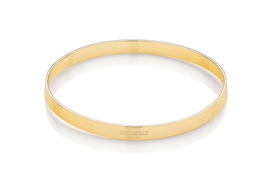 Bracciale rigido Lux in bronzo dorato Unoaerre