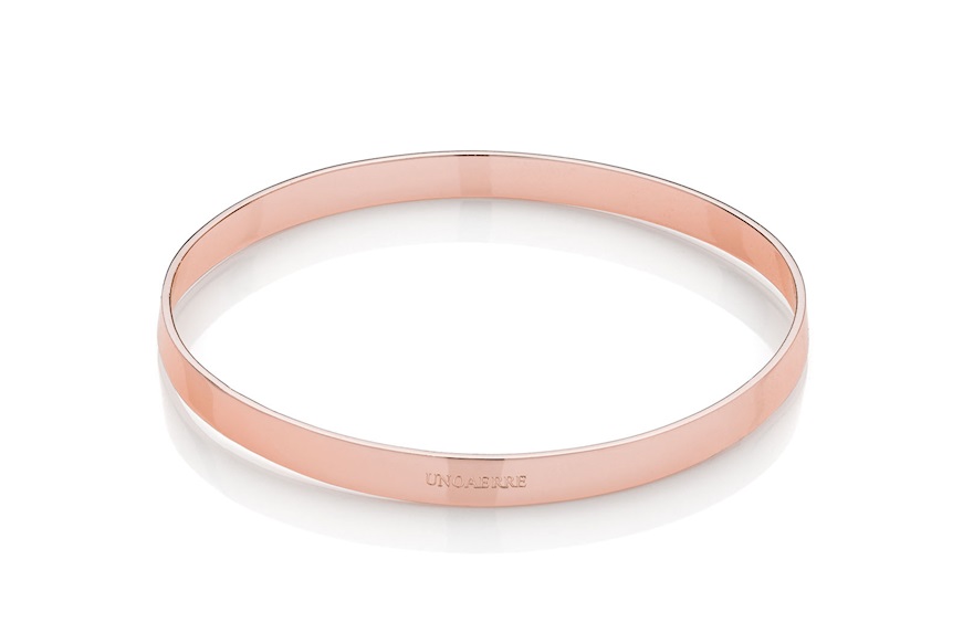 Rigid bracelet Lux in rose bronze Unoaerre