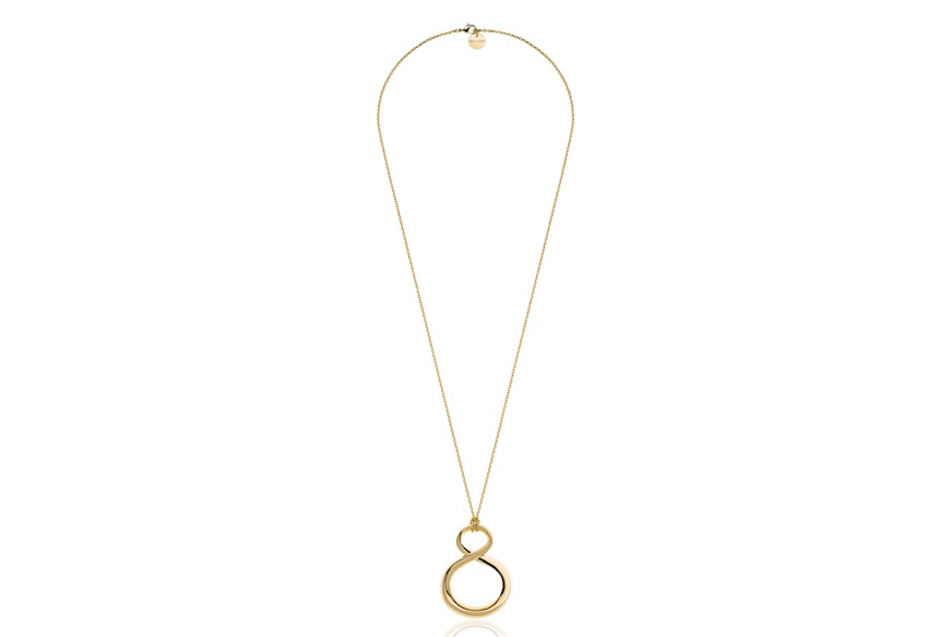 Collana Infinito in bronzo dorato Unoaerre