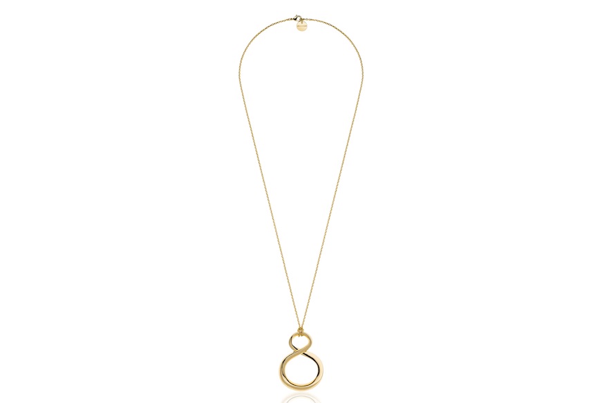 Necklace Infinito in gilt bronze Unoaerre