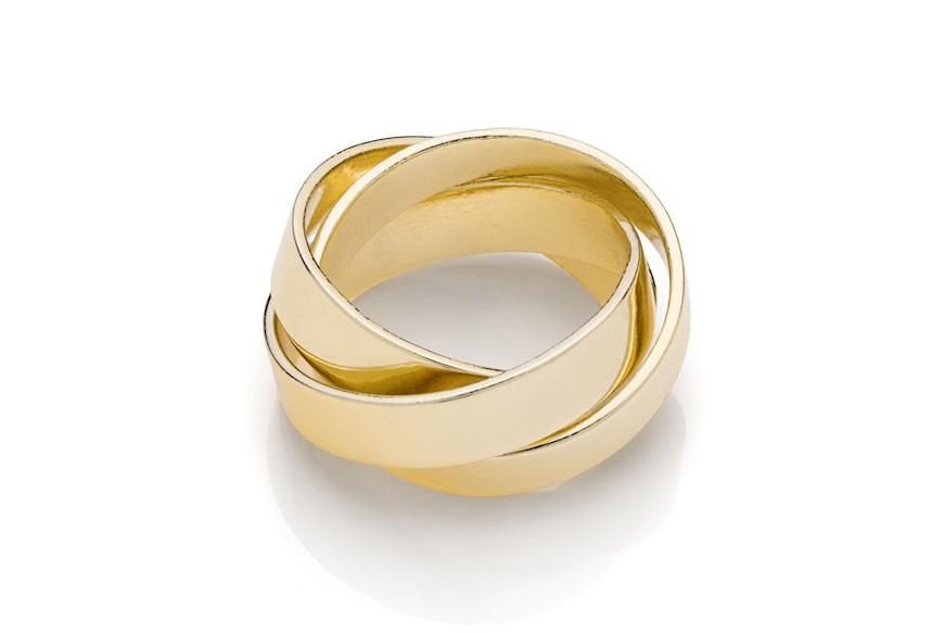 Ring Lux in gilded bronze Unoaerre