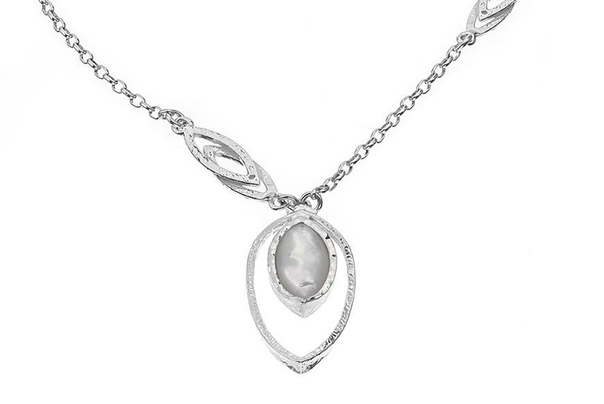 Collana Essenza argento con ovale madreperla Selezione Zanolli