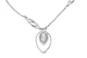 Collana Essenza argento con ovale madreperla Selezione Zanolli