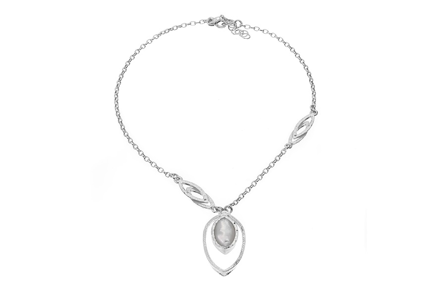 Collana Essenza argento con ovale madreperla Selezione Zanolli