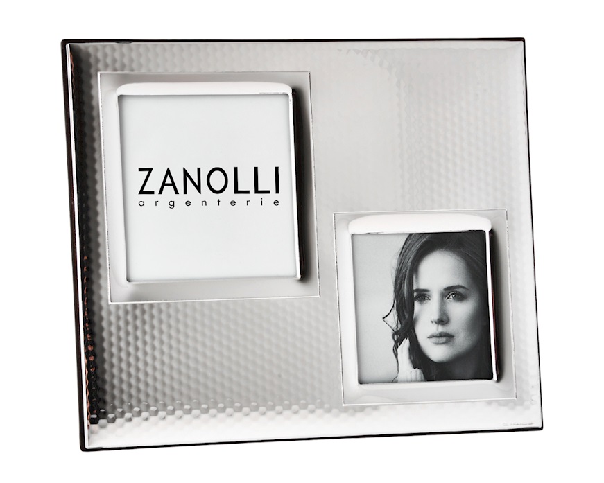 Picture Frame pvd Silver with two lights Selezione Zanolli