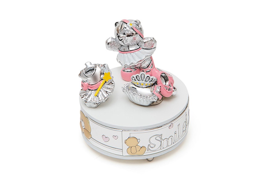 Ballerina music box Forever Friends Pink Teddy Bear Selezione Zanolli